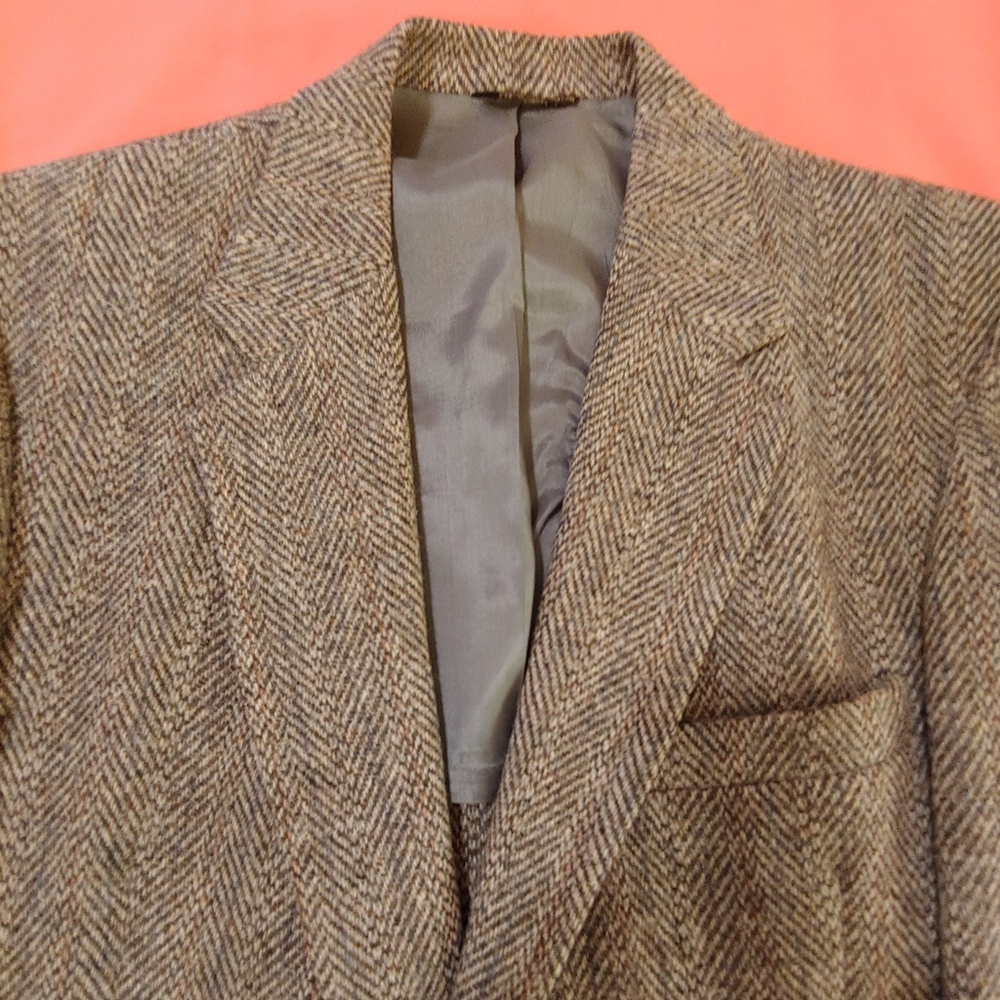 Classic Herringbone Wool Sport Jacket